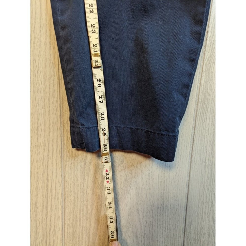 VTG Polo Ralph Lauren Prospect Pant 36x30 Classic Chino Flat Front Navy Blue - Picture 4 of 8